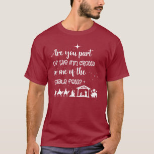 T-shirt Faites-Vous Partie De La Foule D'Auberges ? Noël