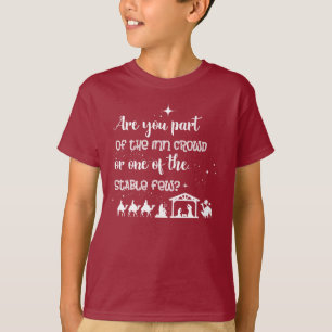 T-shirt Faites-Vous Partie De La Foule D'Auberges ? Noël 