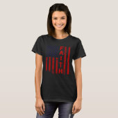 T-shirt Faith And A Flag Christian For Men And Women (Devant entier)