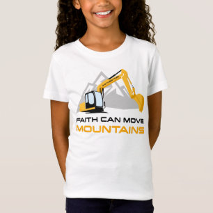 T-Shirt Faith Can Move Mountains - Enfants et Adultes chré
