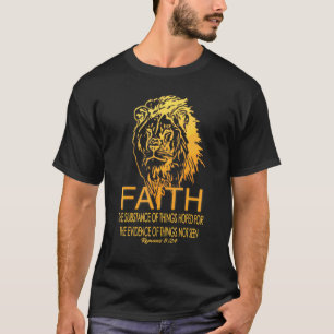 T-shirt Faith Cool Christian Lion Bible Verse Romans 824