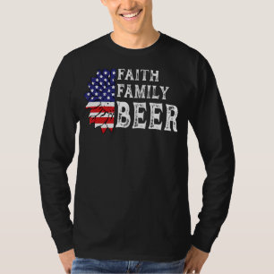 T-shirt Faith Family Beer Usa
