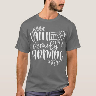 T-shirt Faith Family Farming - Rustic Country Grange