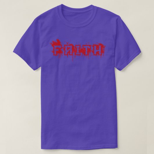 T-shirt Faith First Name Halloween Costume Personalized 2 (Design devant)