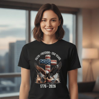 T-shirt Faith Freedom 250 Years | America 1776–2026 Patrio