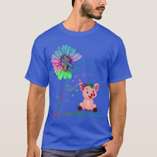 T-shirt Faith Hope Cure Pig Daisy Metastatic Breast Cancer