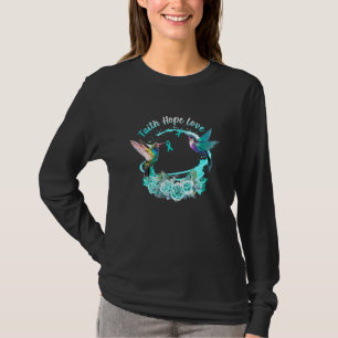 T-shirt Faith Hope Inséparable Scleroderma Warrior Peace F