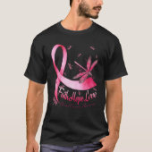 T-shirt Faith Hope Love Cancer du sein Sensibilisation lib (Devant)
