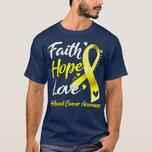 T-shirt Faith Hope Love Childhood Cancer Awareness1654