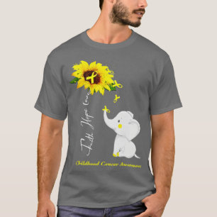 T-shirt Faith Hope Love Childhood Cancer Awareness (4)