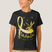 T-shirt Faith Hope Love Childhood Cancer Awareness Dragonf (Devant)