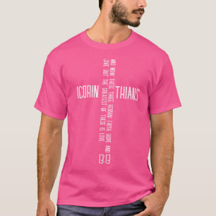 T-shirt Faith Hope Love Cross Christian Shirt