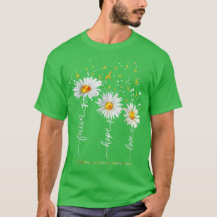 T-shirt Faith Hope Love Daisy Chirstian Children Cancer A