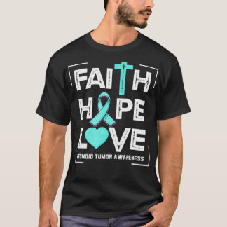 T-shirt Faith Hope Love Desmoid Tumor Sensibilisation