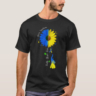 T-shirt Faith Hope Love Down Syndrome Sensibilisation Ruba