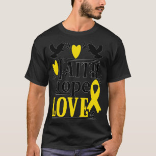 T-shirt Faith Hope Love Ewing sarcome Sensibilisation au c