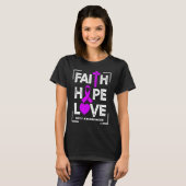 T-shirt Faith Hope Love NICU Awareness (Devant entier)