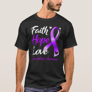 T-shirt Faith Hope Love Sarcoidosis Sensibilisation