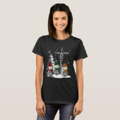 T-shirt Faith Hope Love Snowman Jesus Christian Tree Chris (Devant entier)