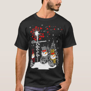 T-shirt Faith Hope Love Snowman Jesus Dandelion Christian