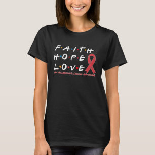 T-shirt Faith Hope Love Von Willebrand