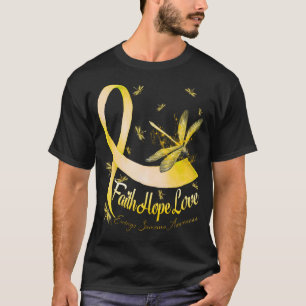 T-shirt Faith Hope Lowing Ewings Sarcoma Awareness Dragonf