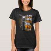 T-shirt Faith I can do all things through christ christian (Devant)