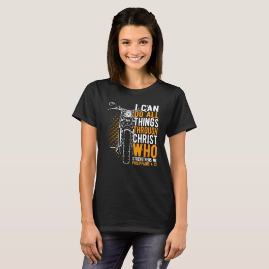 T-shirt Faith I can do all things through christ christian (Devant entier)