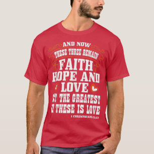 T-shirt Faith Love and Hope is Bible Verse Cadeaux Débarde
