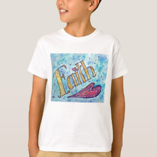 T-shirt Faith Motivational Word Chemises Inspirationnelles