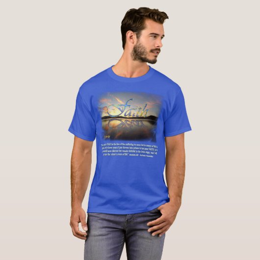 T-shirt Faith Over Fear (avec verset)  (Devant entier)
