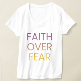 T-shirt Faith Over Fear Women’s Shirt – Inspirational Chri