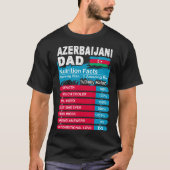 T-shirt Faits azerbaïdjanais de nutrition de papa servant (Devant)