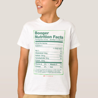 T-shirt Faits de nutrition de Booger