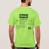 T-shirt Faits de nutrition de Django pour les hommes (Dos)
