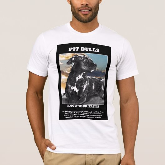 T-shirt Faits de pitbull (Devant)