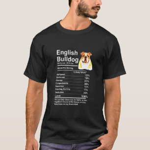 T-shirt Faits en anglais Bulldog Mama
