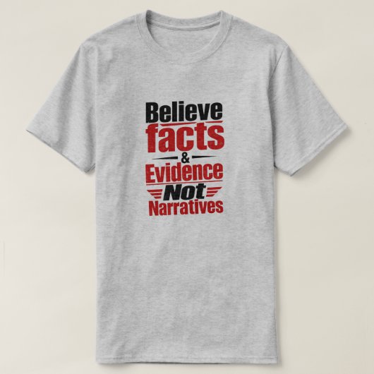 T-shirt « Faits et preuves » (Design devant)