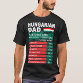 T-shirt Faits hongrois de nutrition de papa servant le (Devant)