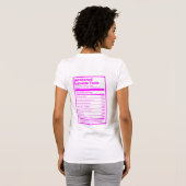 T-shirt Faits israélites réveillés (rose) (Dos entier)