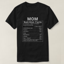 Faits Nutrition Drôles pour Maman Cadeau de Fête d