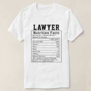 T-shirt Faits nutritionnels de l'avocat drôle Professionne