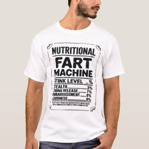 T-shirt Faits Nutritionnels Machine à Pets Blagues de Papa