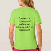 T-shirt Faits obtenus ? Définitions d'amusement (Dos)