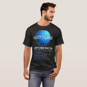 T-shirt Faits sur Neptune - Astronomie spatiale des planèt (Devant entier)