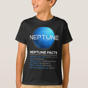 T-shirt Faits sur Neptune - Astronomie spatiale des planèt