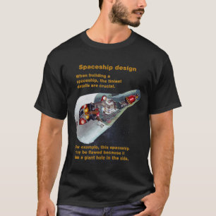 T-shirt Fake Science - Design de vaisseau spatial