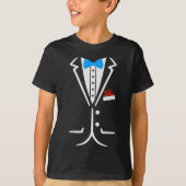 T-shirt Fake Tuxedo Funny Lazy Mariage Fake Suit (Devant)