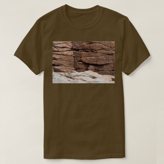 T-shirt Falaise à Thunder Hole Parc national Acadia Maine (Design devant)