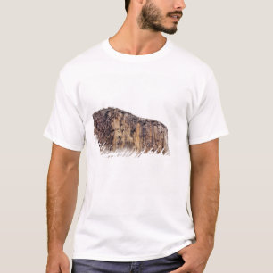 T-shirt Falaise pure se levant au-dessus des nuages